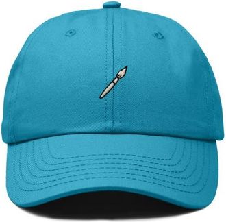 Dalix Paint Brush Dad Cap in Teal at Nordstrom