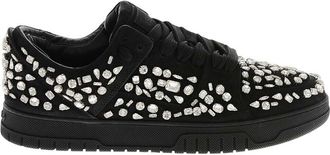 1989 STUDIO Black Low Leather Sneakers
