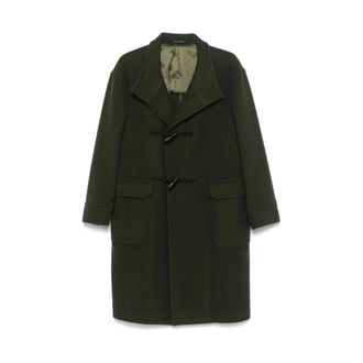 Tagliatore Single-Breasted Coats, male, Green, Size: L Double Breasted Suit