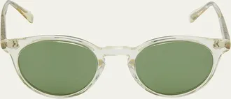 Oliver Peoples Mens Romare Sun Keyhole-Bridge Round Sunglasses