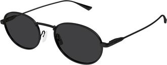 Saint Laurent SL799001 Oval Metal Frame Sunglasses - Black