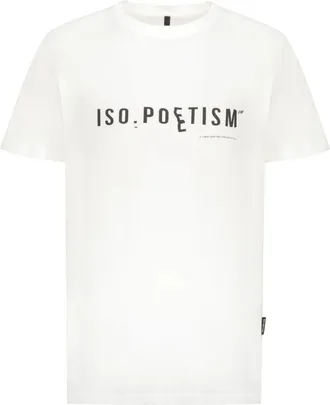 ISO.POETISM Katoenen T-shirt - Heren - T-shirts - Wit - M - Katoen - Tops