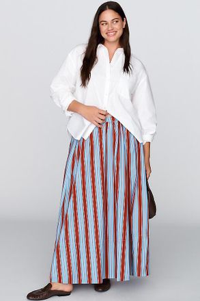 Maeve Jacie Poplin Printed Maxi Skirt