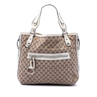 Gucci Pre-owned Gucci GG Canvas Icon Bit Zip Tote Ladies 8PO402SDK37KZTIO