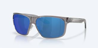 Costa Unisex Trades Polarized Sunglasses In Gray Crystal Blue Mirror