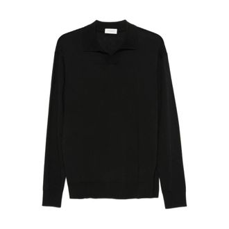 Paolo Pecora Polo de corte holgado - Tops - Hombre - Negro - XL
