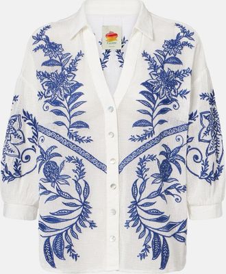 Farm Rio Camisa Nina de algod&oacute;n bordada