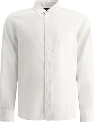 Beams Plus Wit Linnen Overhemd Regular Fit - Heren - Casual Overhemden - Wit - XL - Linnen - Overhemden