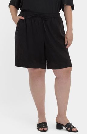NYDJ Breezy Bermuda Shorts in Black at Nordstrom, Size 4X