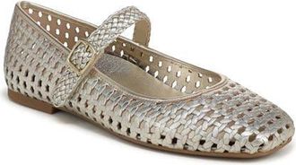 Vionic Alameda Woven Mary Jane Flat in Gold at Nordstrom, Size 8.5