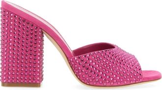 PARIS TEXAS Mules met versierde blokhak - Dames - Muiltjes - Roze - 38 EU - Schoenen