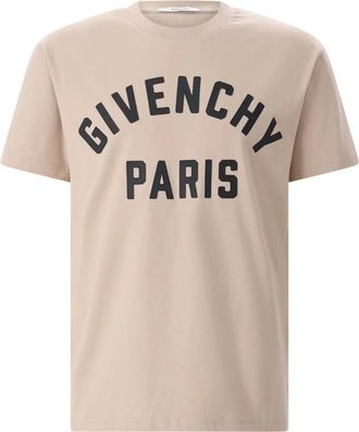 Givenchy Tops, Heren, Beige, XL, Katoen, T-shirt