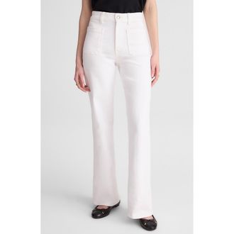 Madewell The Short Emmy Wide Leg Jeans in Tile White at Nordstrom, Size 24Short