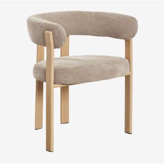 Sklum Pack De 4 Sillas De Comedor Con Reposabrazos Tapizadas Y En Hierro Jolie Sklum