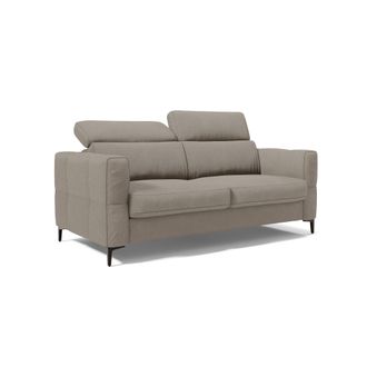 Divani.Store Gardenia Divano Letto Materasso Alto 18 Cm Con Poggiatesta Reclinabili E Rivestimento Impermeabile T02 198 Cm (mat. 140x197) Beige