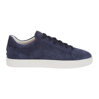 Tod's Tods, Sneakers, male, Blue, Size: 9 1/2 US Logo-Embossed Suede Sneakers