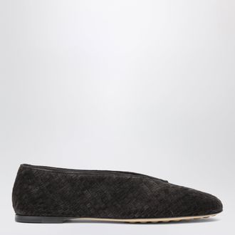 Bottega Veneta Ballerine color espresso in suede Intrecciato