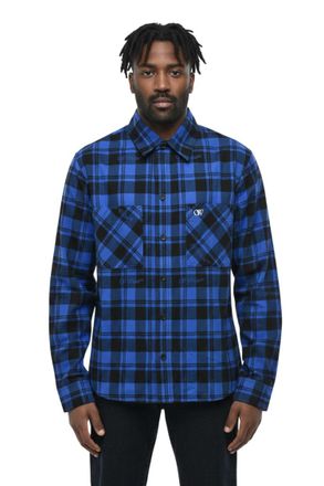 Off-white Blue Regular Check Shirt