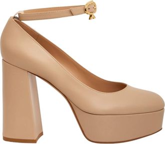 Gianvito Rossi Pumps - Dames - Pumps - Beige - 37 EU - Leer - Schoenen