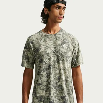 Nike Mens Nike ACG Solar Chase Chamo Camo Dri-FIT ADV Trail Running Top in Green | IM5142-355