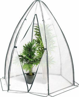 Woltu Invernadero De Jard&iacute;n Invernadero Para Cultivo Plantas Semilla Estructura Metal Estable De Pe De 130g/m Impermeable Rresistente Al Viento Y Rayos Uv 1