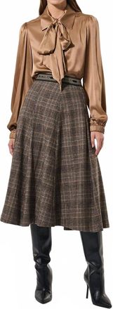 Kudibal Copenhagen Atty Midi Skirt In Brown