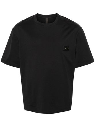 Neil Barrett piercing-patch cotton T-shirt - Black