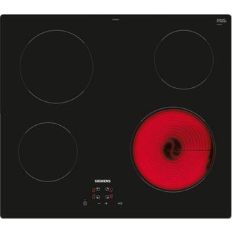 SIEMENS Vitrocer&aacute;mica 60cm 4 Fuegos 6600w Negro - Et61rbeb8e