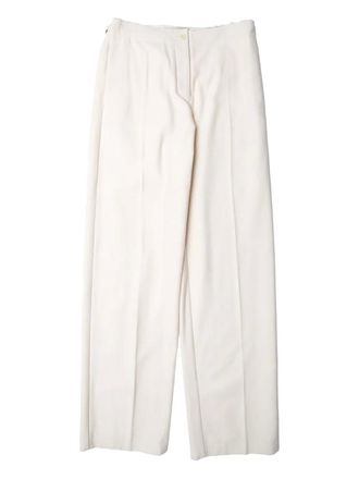 Muller Of Yoshiokubo Bumpy katoenen broek met knoopsluiting - Beige
