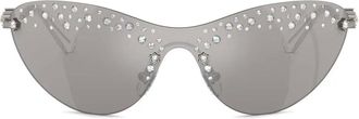 Swarovski SK7023 sunglasses - women - Metal - 37 - Grey