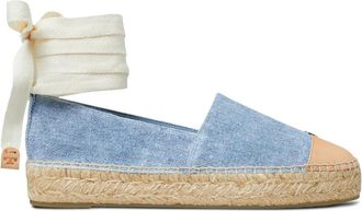 Tory Burch Espadrilles in pelle - Blu