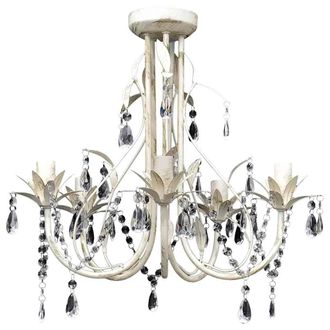 vidaXL L&aacute;mpara Colgante Ara&ntilde;a De Cristal Elegante 5 Bombillas Vidaxl