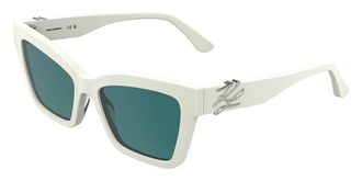 Karl Lagerfeld KL6220S 105 Womens Sunglasses White Size 54