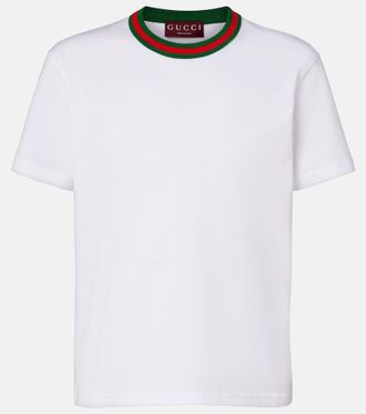 Gucci Webstripe cotton jersey T-shirt