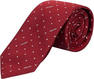 Moschino Klassieke Stropdas - Heren - Stropdassen - Rood - ONE Size - Accessoires
