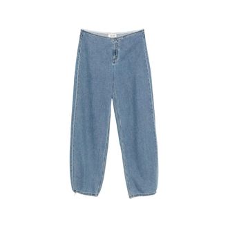 Still Here Drawstring-hem Wide-leg Jeans
