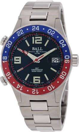Ball Roadmaster Pilot GMT Automatic Black Dial Mens Watch DG3038A-S2C-BK