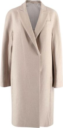Brunello Cucinelli Beige Cashmere Duster Coat Size S