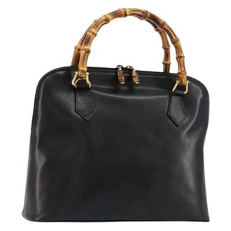 Gucci Pre-owned Handbags, female, Black, Size: ONE SIZE Pre-owned Vintage Hand Bag