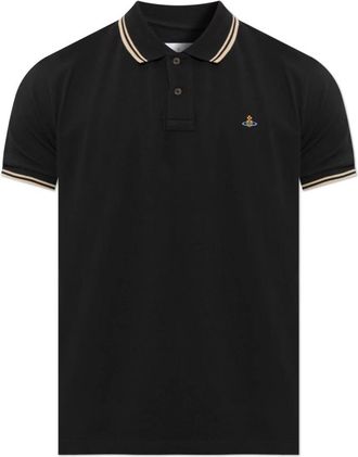 Vivienne Westwood Klassieke Polo - Heren - Polos - Zwart - S - Katoen - Tops