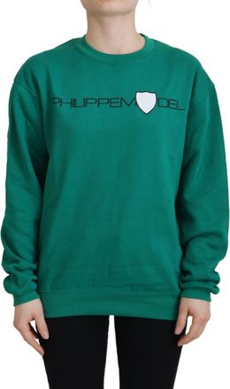 Philippe Model Printed Long Sleeves Pullover Womens Sweater