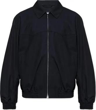 Comme Des Gar&ccedil;ons Light Jackets, male, Blue, Size: M Cotton Jacket with Collar