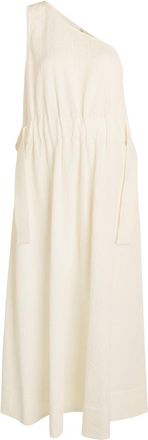 Tory Burch Floral-jacquard Belted Cotton-blend Midi Dress - White - S (UK8-10 / S)