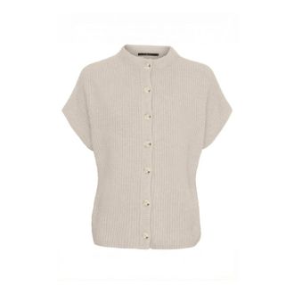 BTF-CPH Shirts, female, Beige, Size: XL Cashmere Raccoon Cardigan