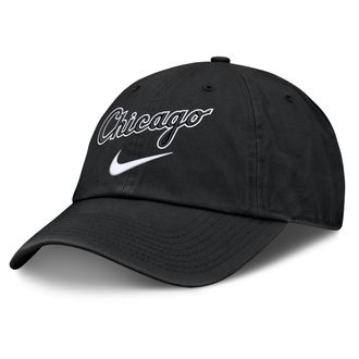 Nike Chicago White Sox Primetime Club Nike Mens MLB Unstructured Adjustable Hat in Black | NB0100ARX-ZHP