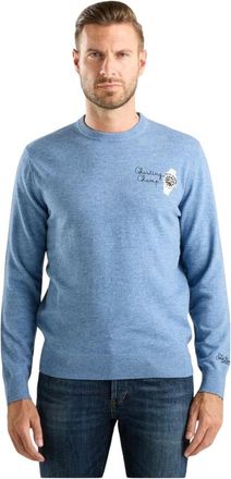 MC2 Saint Barth Truien & Vesten, Heren, Blauw, L, Wol, Ghosting Champ 33 Sweater