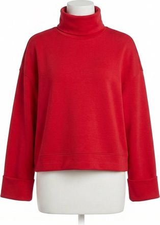 Spanx Airessential Turtleneck Top In Red