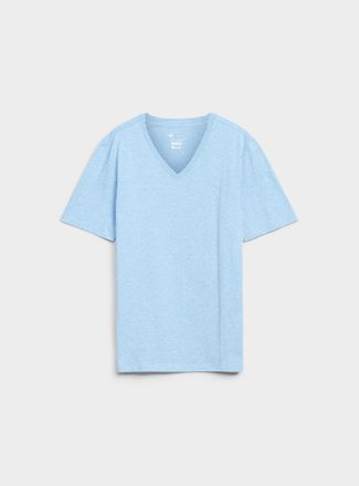 Le 31 Mens 100% organic cotton V-neck T-shirt Standard fit