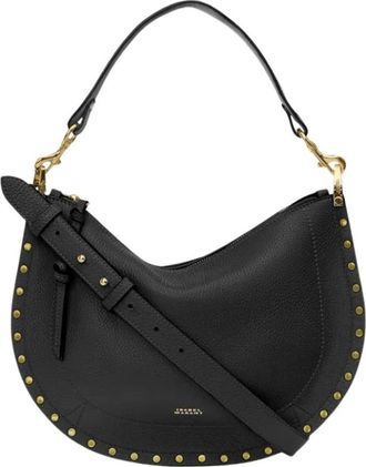 Isabel Marant Oskan Soft Zip - Dames - Tassen - Zwart - Maat: ONE Size Leer