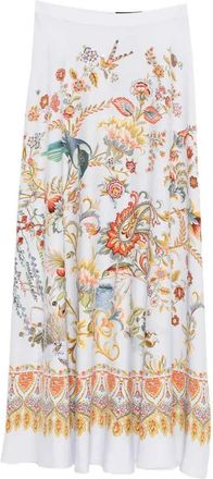 Etro Etro lange bloemen halve cirkelrok